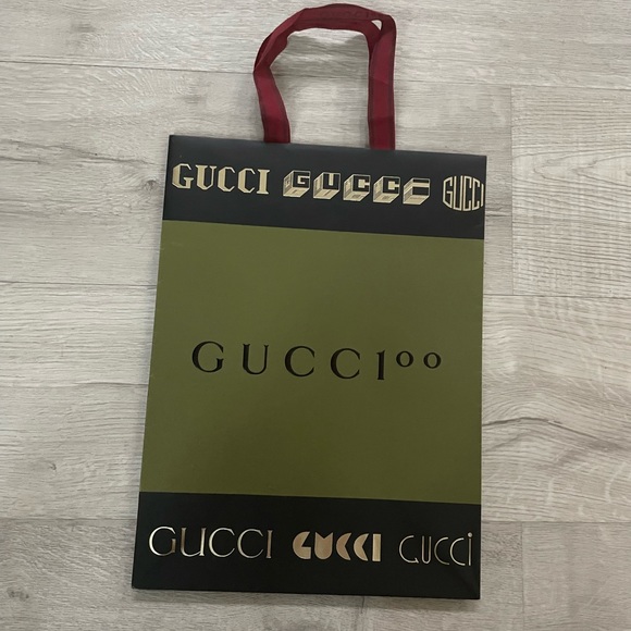 Gucci 100 Years Anniversary Special Edition Empty Paper Bag 13.50”x 10” x 5” - Picture 3 of 15